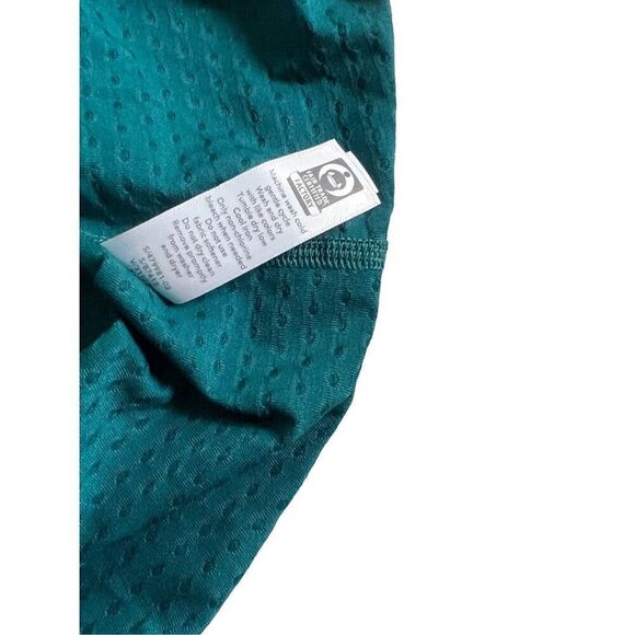 ATHLETA TEAL CHI DOT MESH TRAIN TEE  size XS - Picture 5 of 7